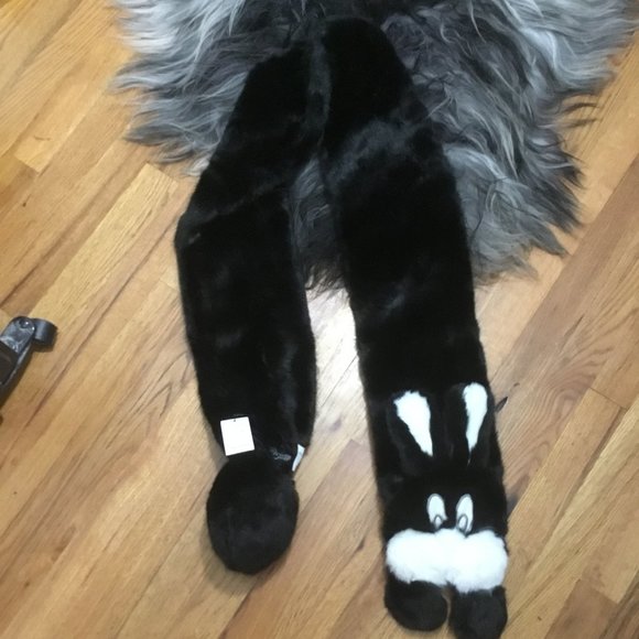 Candystripper bunny fur scarf new